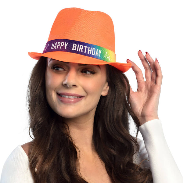 Funky 'HAPPY BIRTHDAY' Hat  in 6 Assorted Colours