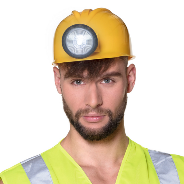 Helmet Construction worker with light