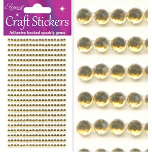 Craft Stickers 418 gems Gold No.35 (3mm)
