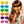 Load image into Gallery viewer, Party glasses Jackie 6 neon colours assorted