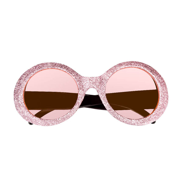 Party glasses Jackie glitter in 4 Assorted Colours