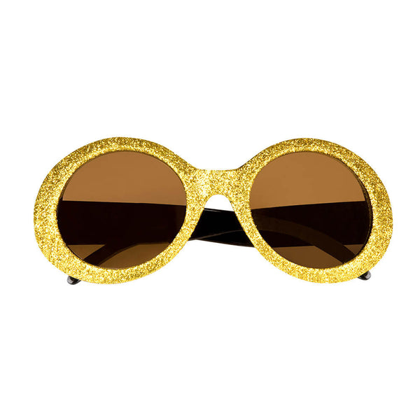 Party glasses Jackie glitter in 4 Assorted Colours