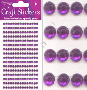 Eleganza Craft Stickers 240 gems Amethyst No.38 ( 4mm)