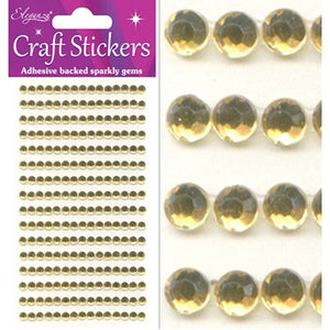 Craft Stickers 240 gems Gold No.35 (4mm)