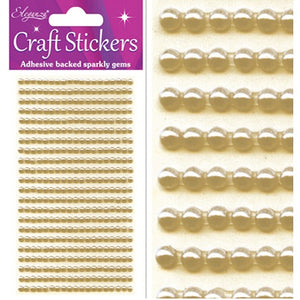 Craft Stickers 418 Pearls Gold No.35 (3mm)