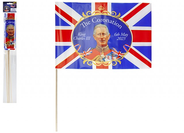 Coronation Waving Flags (30 X 20CM)