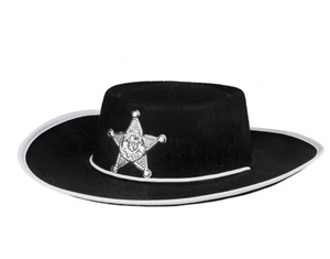 Child hat Sheriff black