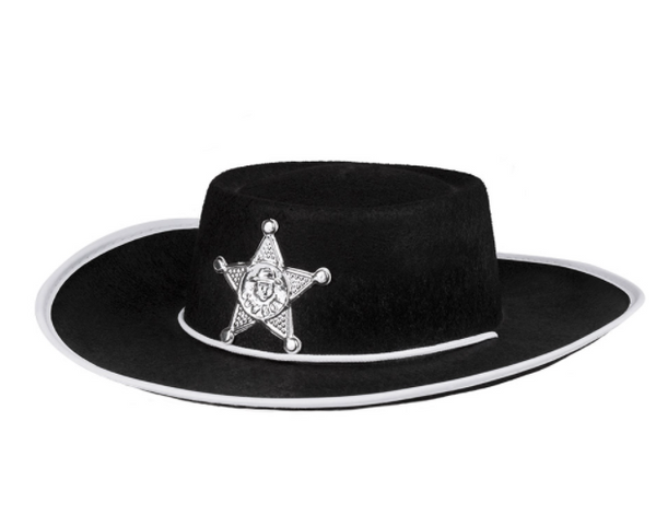 Child hat Sheriff black