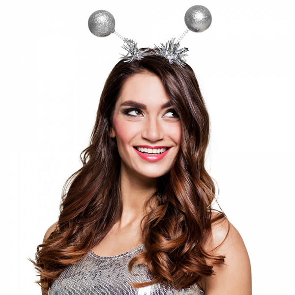 Tiara Glitter Balls - Silver