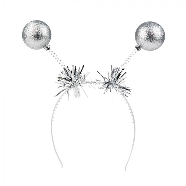 Tiara Glitter Balls - Silver