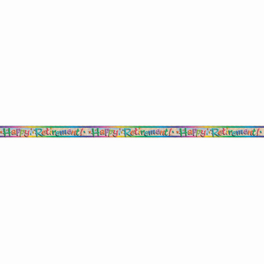 Happy Retirement Prism Banner (12 ft)