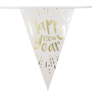 Foil bunting 'Happy New Year' (4 m)