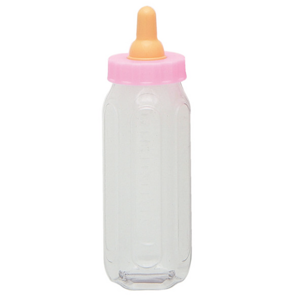Pink Fillable Baby Bottle Favor 5" (2 Pack)