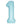 Load image into Gallery viewer, 34" Matte Powder Blue Number 1 Shaped Foil Balloon (Non Inflated)