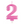 Load image into Gallery viewer, Metallic Pink Number 2 Birthday Candle