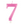 Load image into Gallery viewer, Metallic Pink Number 7 Birthday Candle
