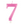Load image into Gallery viewer, Metallic Pink Number 7 Birthday Candle