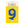 Load image into Gallery viewer, Metallic Blue Number 9 Birthday Candle
