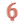 Load image into Gallery viewer, Metallic Rose Gold Number 6 Birthday Candle