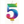 Load image into Gallery viewer, Metallic Rainbow Number 5 Birthday Candle