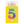 Load image into Gallery viewer, Metallic Rainbow Number 5 Birthday Candle