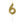 Load image into Gallery viewer, Mini Metallic Gold Number 6 Pick Birthday Candle
