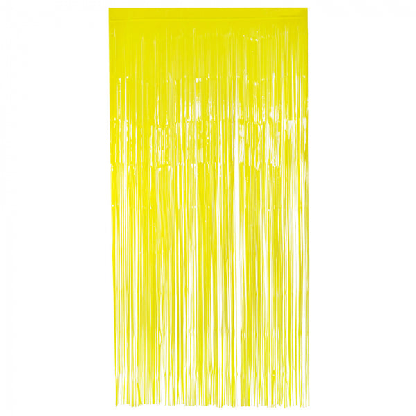 Foil curtain neon yellow (200 x 100 cm)
