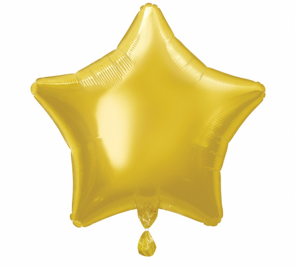 Classic Gold Star Shaped Foil Balloon - (20")