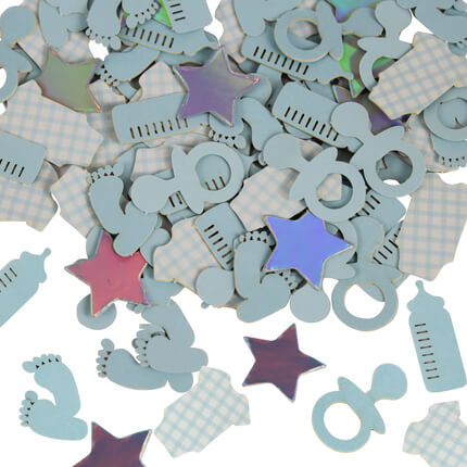 Baby boy paper confetti