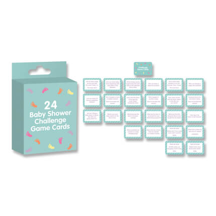 Baby shower challenge cards