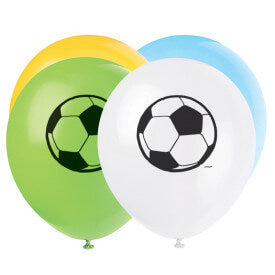 3D Soccer 12" Latex Balloons (8 Pack)