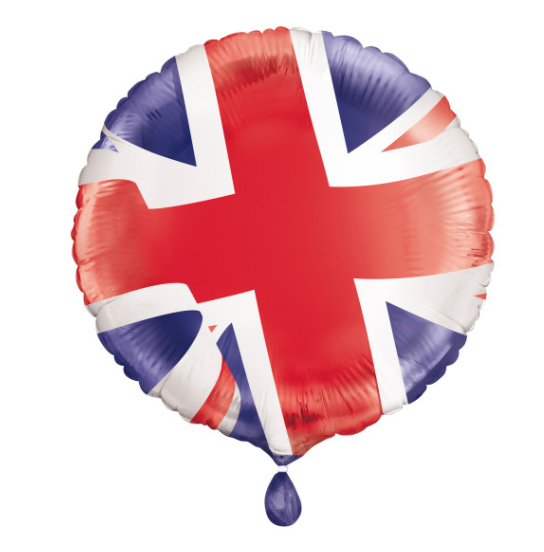 Union Jack Round Foil Balloon ( 18")