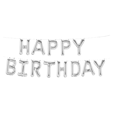 Birthday Silver Foil Balloon