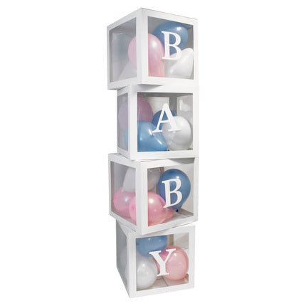 Baby boxes with balloons
