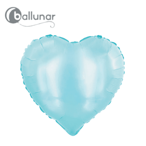Baby Blue Metallic Heart Foil Balloon (18")