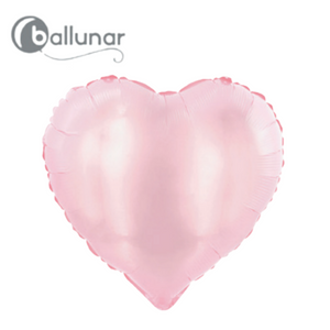 Baby Pink Metallic Heart Foil Balloon (18")