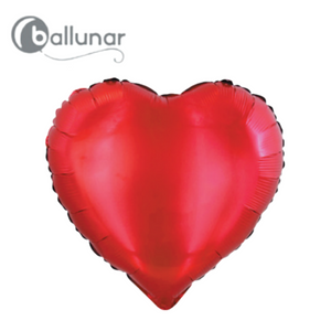 Red Metallic Heart Foil Balloon (18")