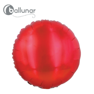Red Metallic Round Foil Balloon (18")