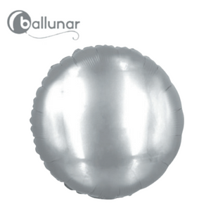 Silver Metallic Round Foil Balloon (18")