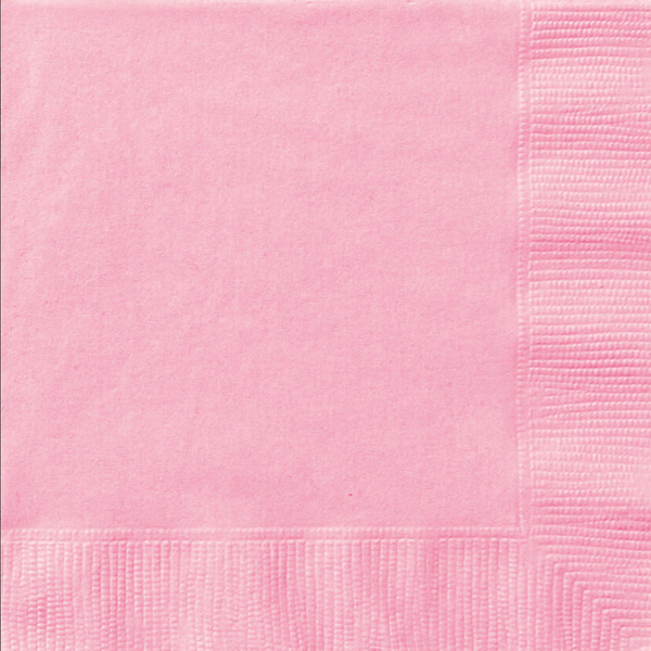Lovely Pink Solid Luncheon Napkins (50 Pack)