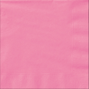 Hot Pink Solid Luncheon Napkins (20 Pack)
