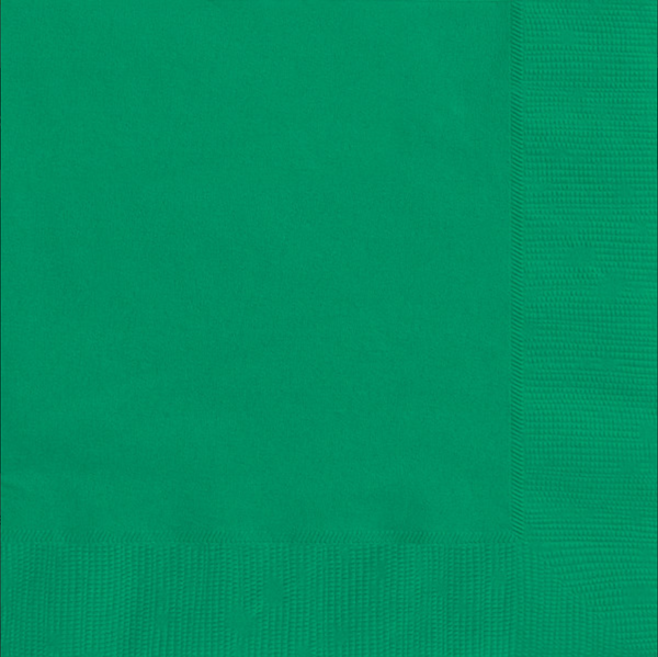 Emerald Green Solid Luncheon Napkins (50 Pack)