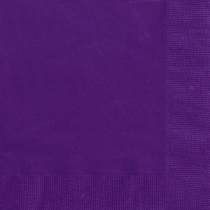 Deep Purple Solid Luncheon Napkins (20 Pack)
