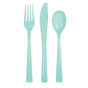 Mint Solid Assorted Plastic Cutlery (18 pack)