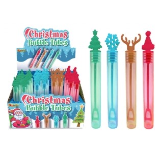 Christmas Bubble Tubes in 4 Assorted Colours