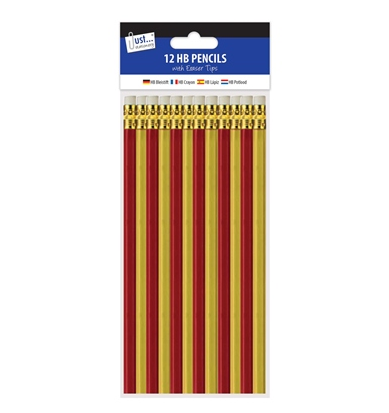 12 HB Pencils with erasers