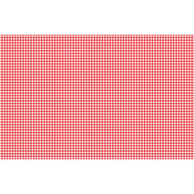 Red Gingham Rectangular Plastic Table Cover (54" x 108 ")