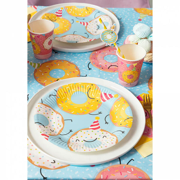 Paper Plates Donut 23 cm (8 Pack)