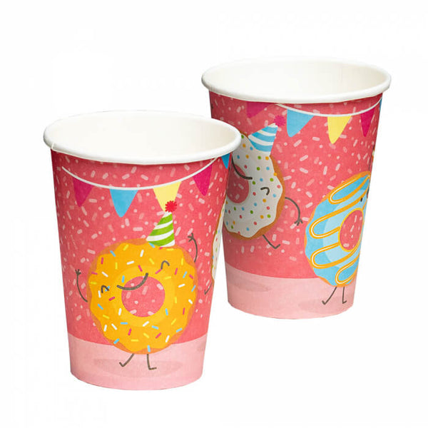 Paper Cups Donut 21 cl (8 Pack)