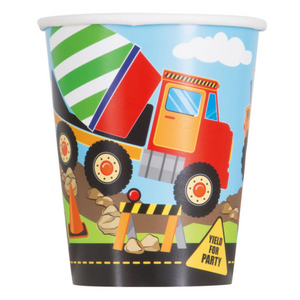 Construction Party 9oz Paper Cups (8 pack)